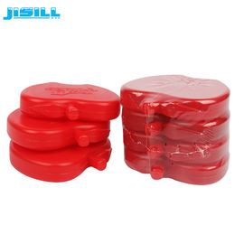 Wysokiej wydajności, wielokrotnie używalne, urocze opakowania lodowe bez BPA, czerwone cegły lodowe w kształcie jabłka do torebek chłodniejszych